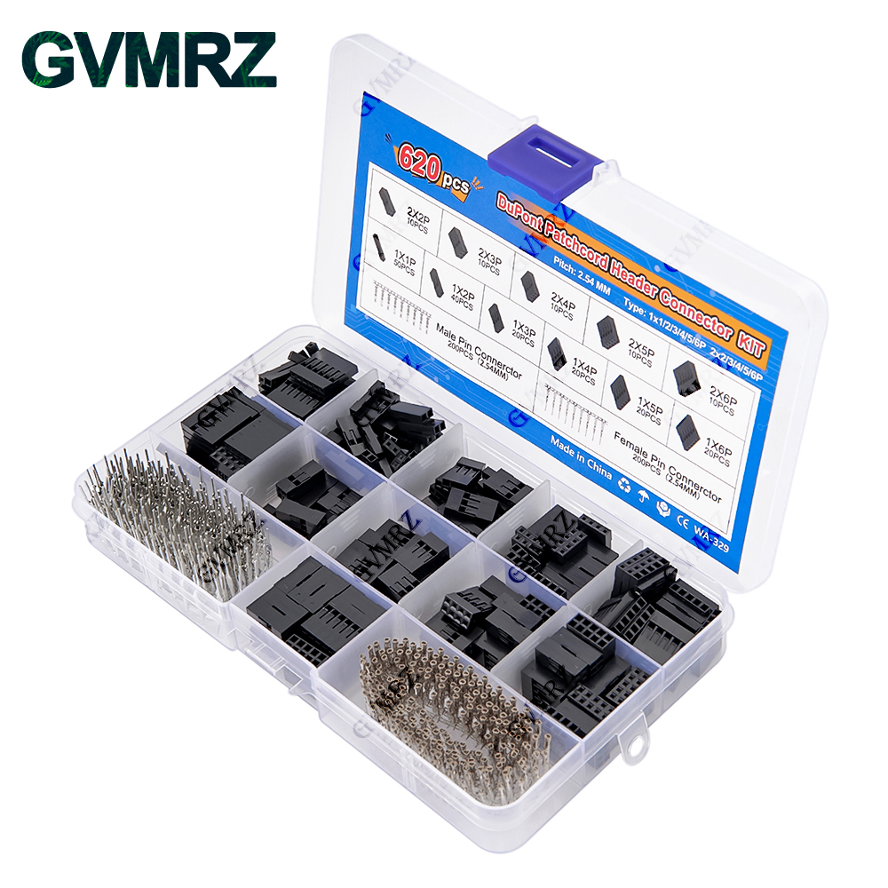 620PCS DuPont Header Connector - Male Female Header Pin reseña y precio