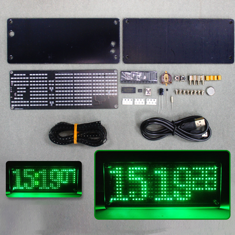 DIY Digital Dot Matrix Clock E - Diy Electronics For Kids reseña y precio