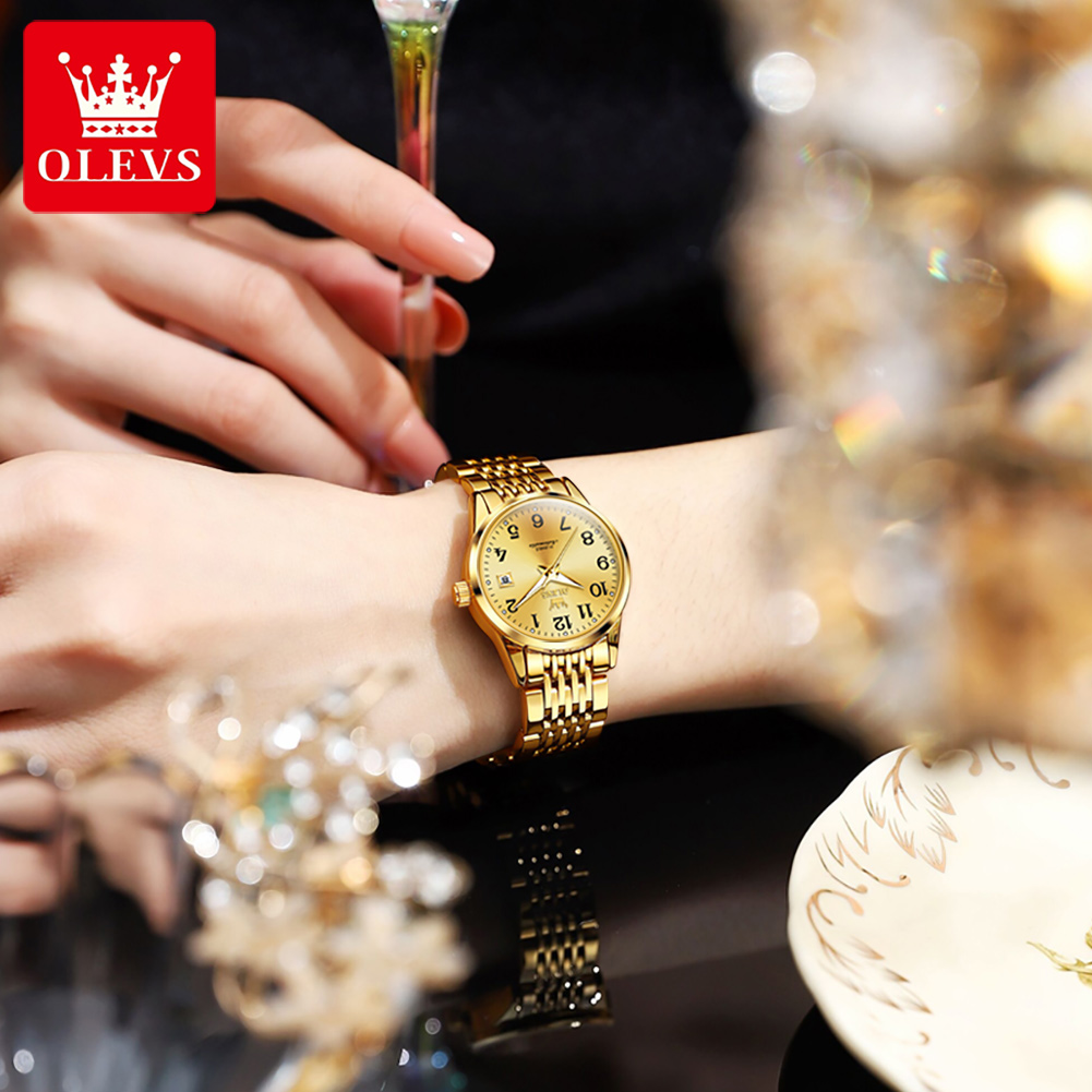 OLEVS 6666 Woman Watch Fashion - Push Button Tactile reseña y precio