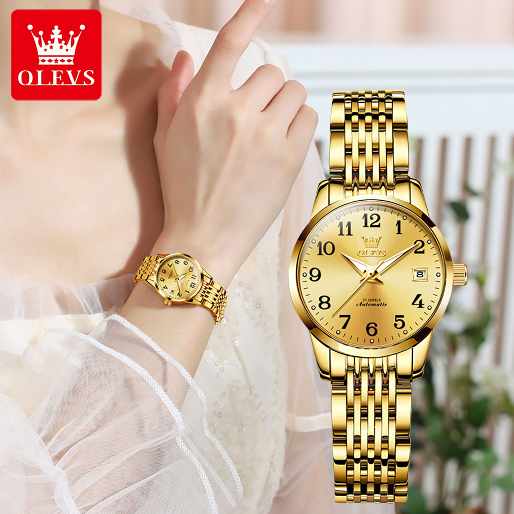 OLEVS 6666 Woman Watch Fashion - Push Button Tactile reseña y precio