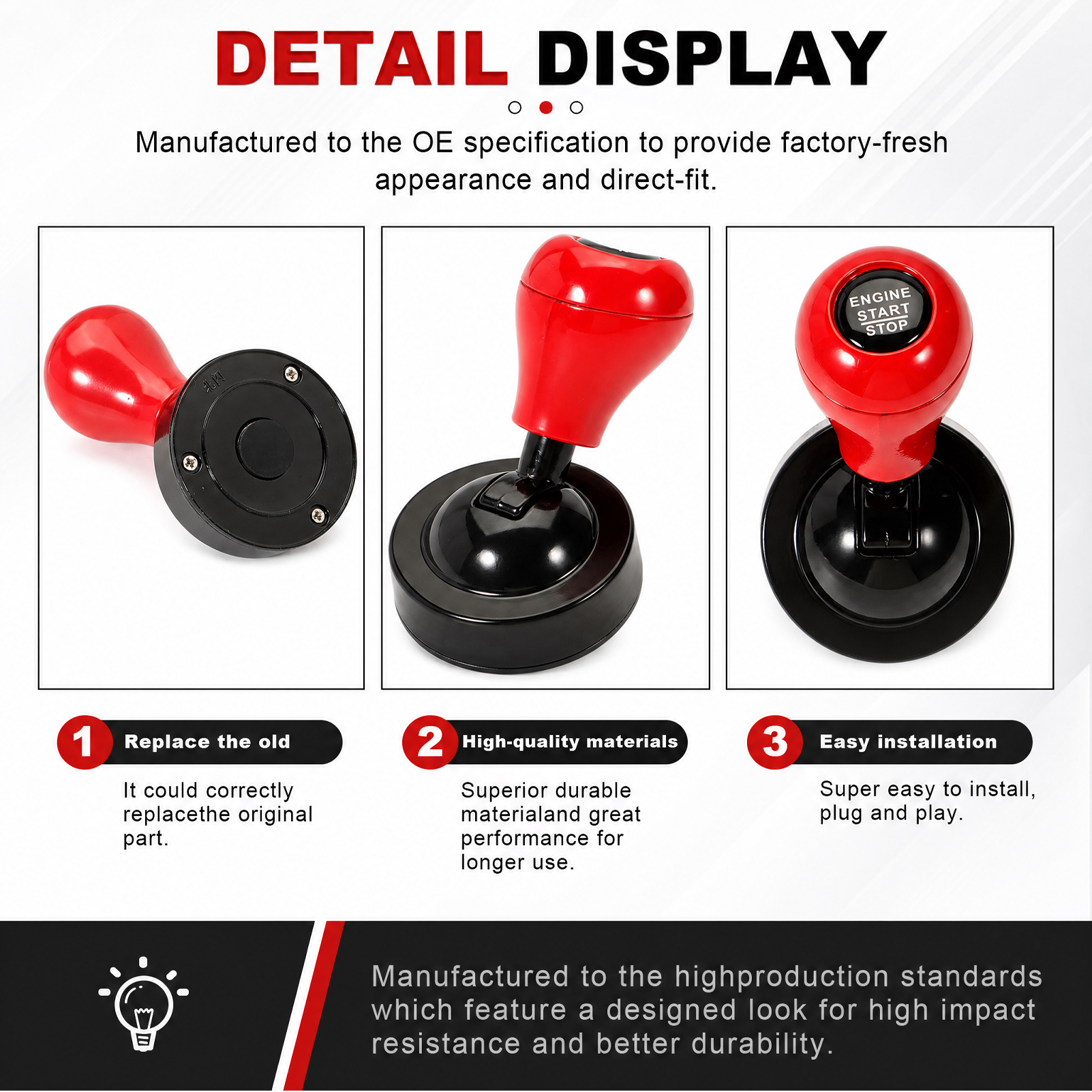 Car One-Touch Start Button wit - Push Button Tactile reseña y precio