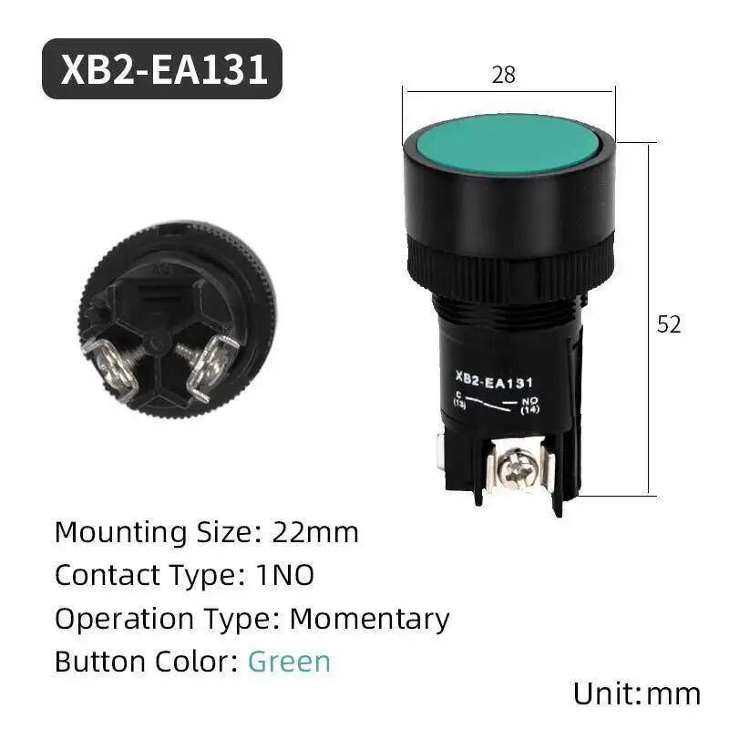 22mm Momentary Reset Flat Push - Push Button Tactile reseña y precio
