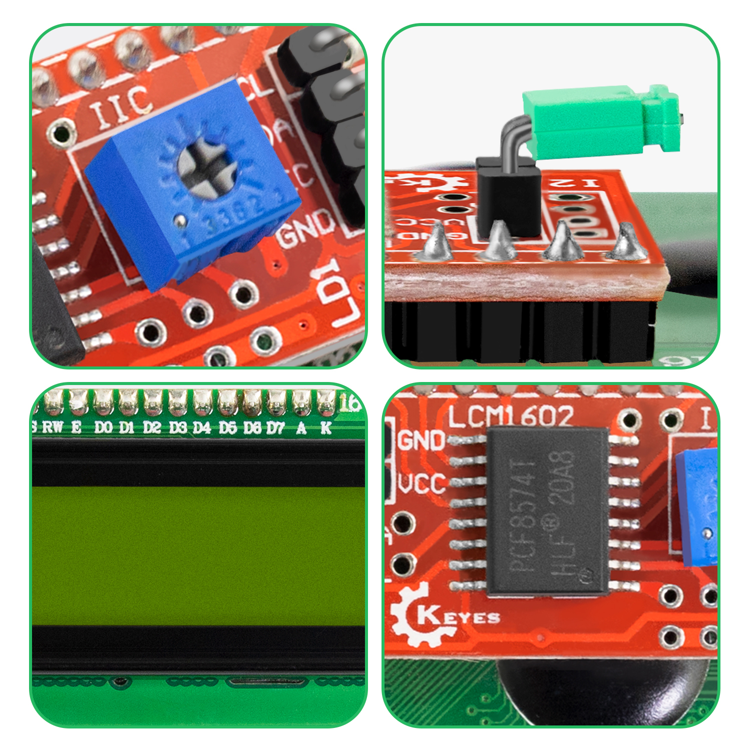 KEYES DC 3.3V LCD1602+I2C Modu - I2C Lcd Display reseña y precio