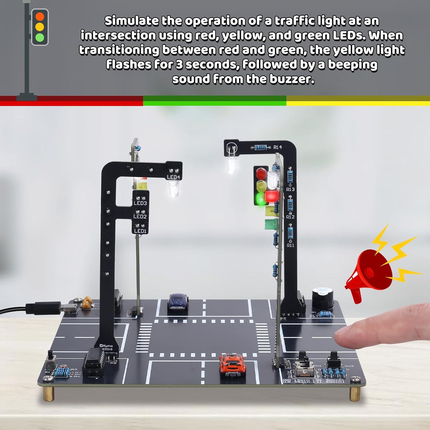 Traffic Light Simulator Kit wi - Diy Electronics Projects For Adults reseña y precio