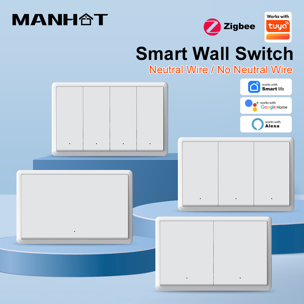 MANHOT ZigBee3.0 Smart Switch  - Push Button Tactile reseña y precio