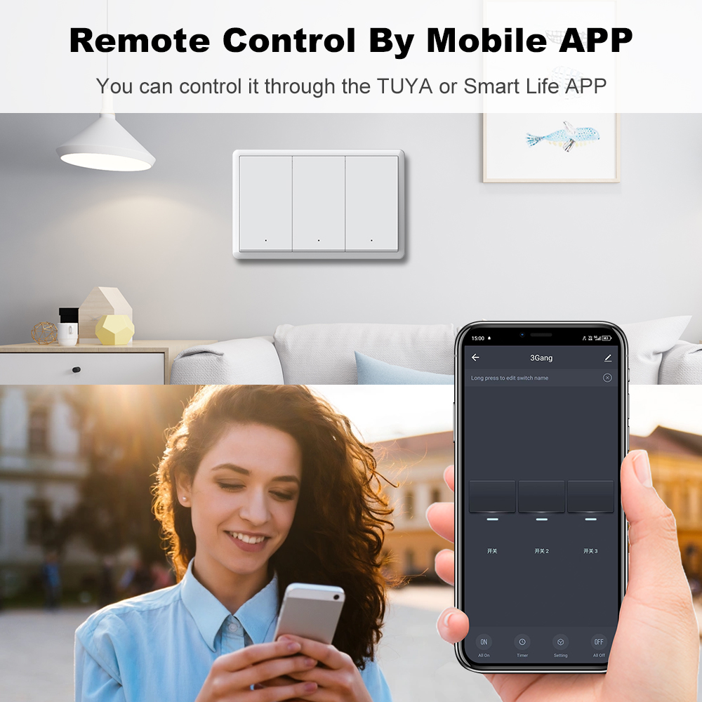MANHOT ZigBee3.0 Smart Switch  - Push Button Tactile reseña y precio