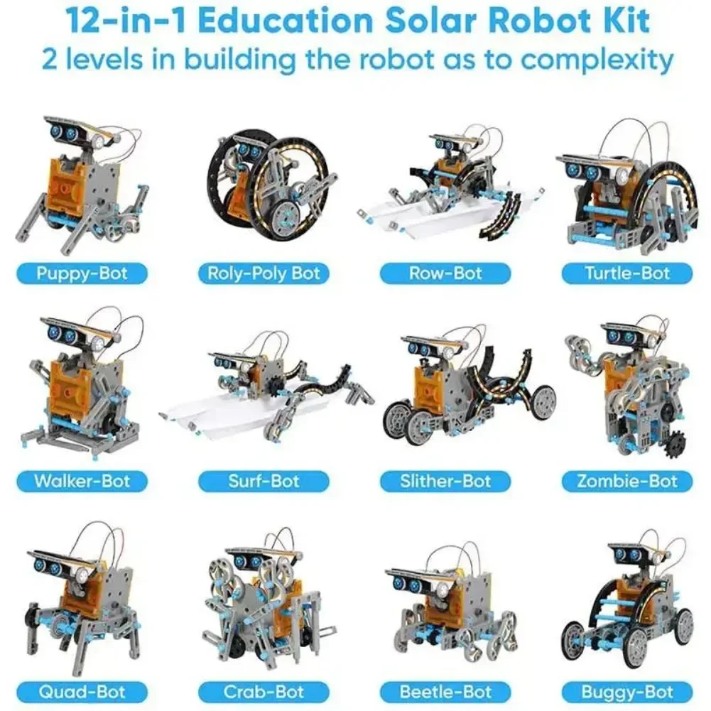 13 in 1 Solar Powered Robot Sc - Useful Diy Electronics reseña y precio
