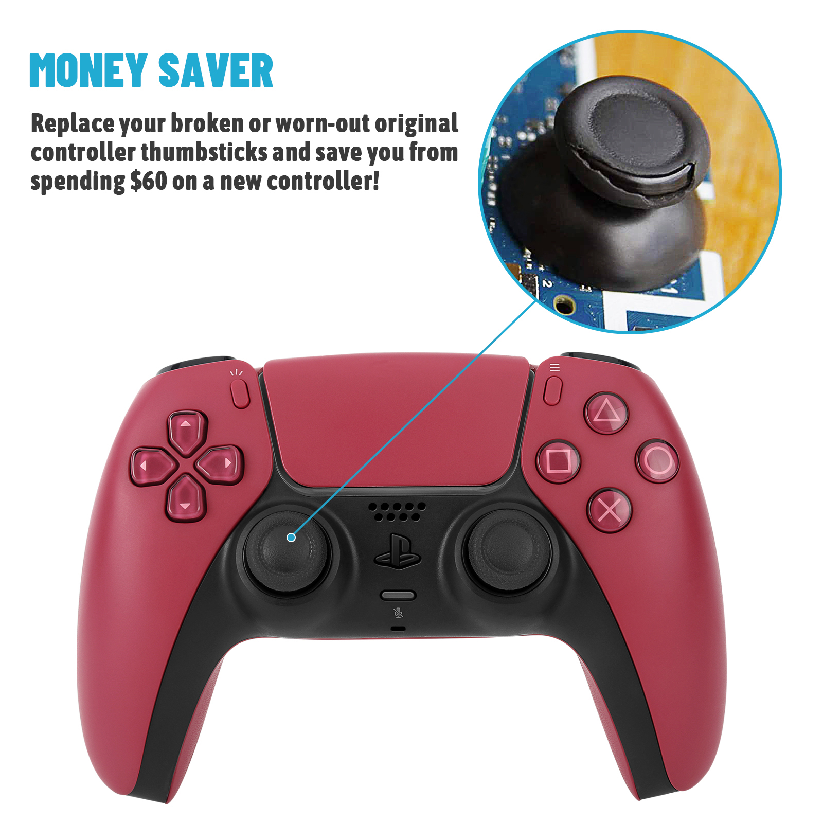 Replacement DIY Button for PS5 - Diy Analog Electronics reseña y precio