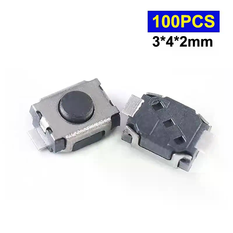 100Pcs 3*4*2MM Micro Switch Bu - Push Button Tactile reseña y precio