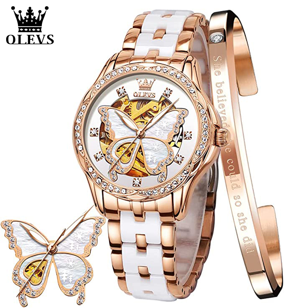 OLEVS Women's Automatic Watche - Push Button Tactile reseña y precio