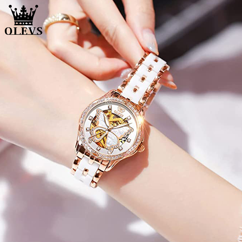 OLEVS Women's Automatic Watche - Push Button Tactile reseña y precio